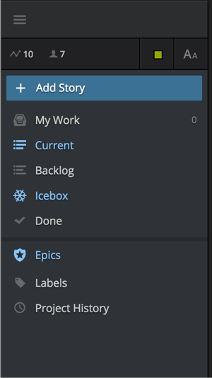 sidebar menu icon
