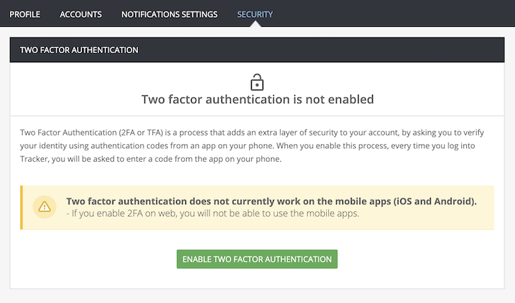 About Two-Factor Authentication (2FA)