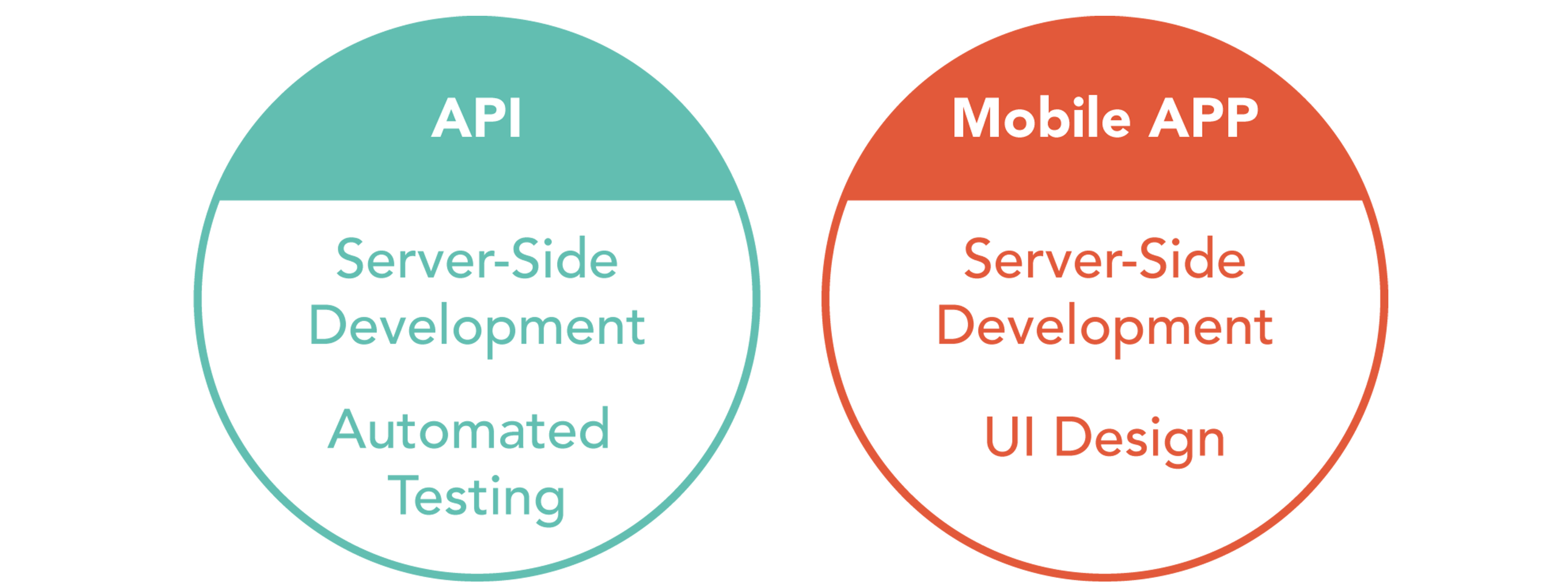 A look at the required skills on two sample cross-functional agile software development teams