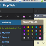 Selecting a color for a Pivotal Tracker project