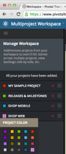 Managing Workspaces in Pivotal Tracker
