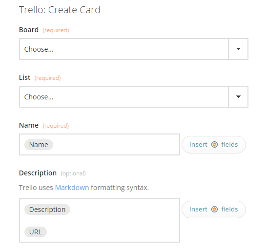 Create a Trello card
