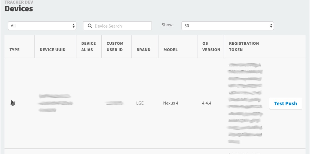 Registering a device with PNS.