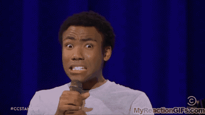 A .gif of Donald Glover.