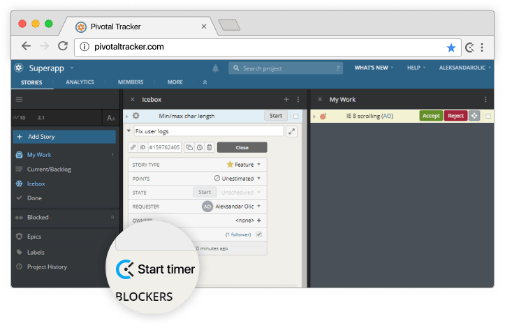 Clockify integration for Pivotal Tracker