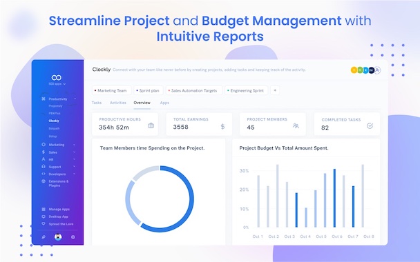 Streamline project and budget management with intuitive reports